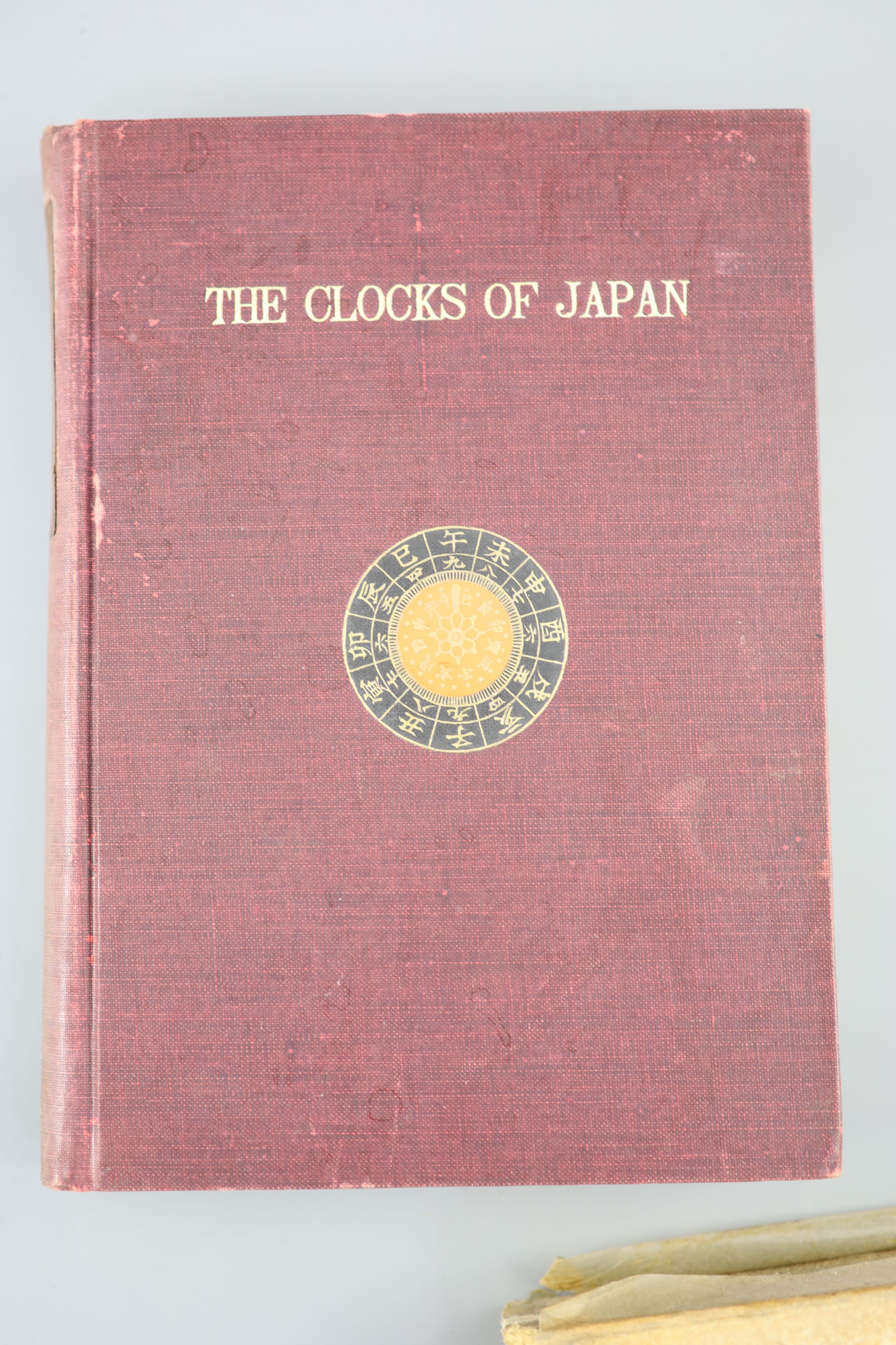 A Japanese shitan wood wall clock, shoku dokei, 19th century, Provenance - A. T. Arber-Cooke